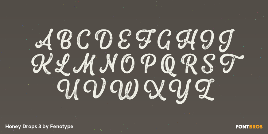 Honey Drops 3 Font Poster #1