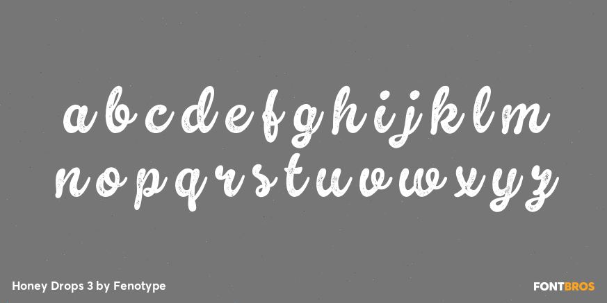 Honey Drops 3 Font Poster #1