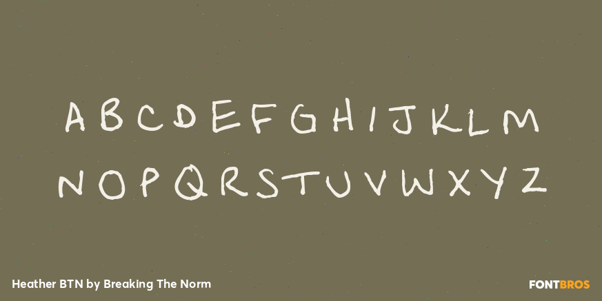 Heather BTN Font Poster #3