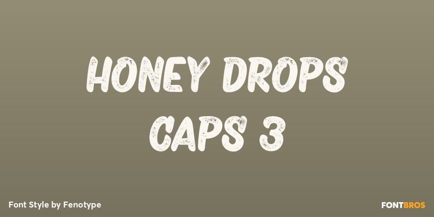 Honey Drops Caps 3 Font Poster #1