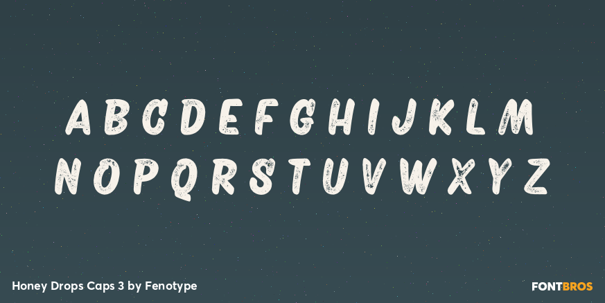 Honey Drops Caps 3 Font Poster #1