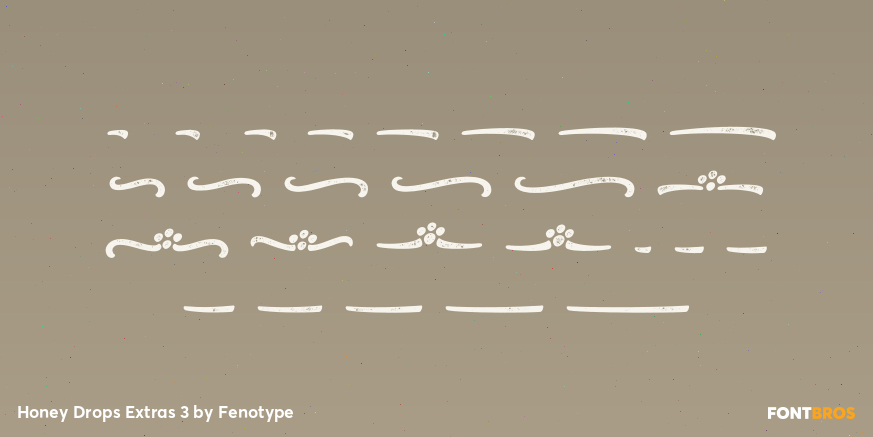 Honey Drops Extras 3 Font Poster #1