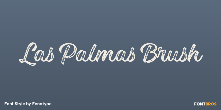 Las Palmas Brush Poster