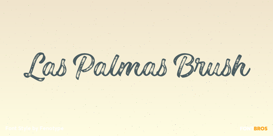 Las Palmas Brush Poster
