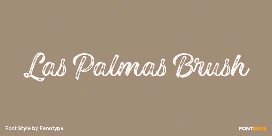 Las Palmas Brush Poster