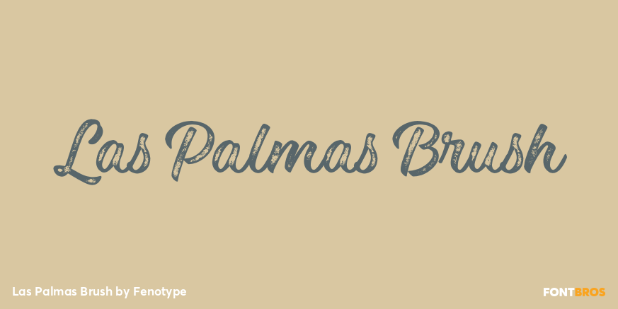 Las Palmas Brush Poster