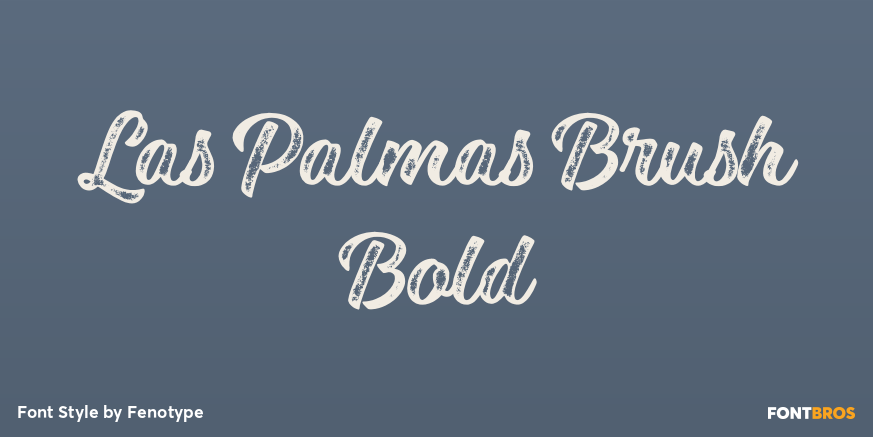 Las Palmas Brush Bold Poster