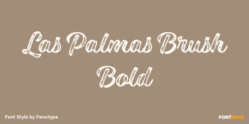 Las Palmas Brush Bold Poster