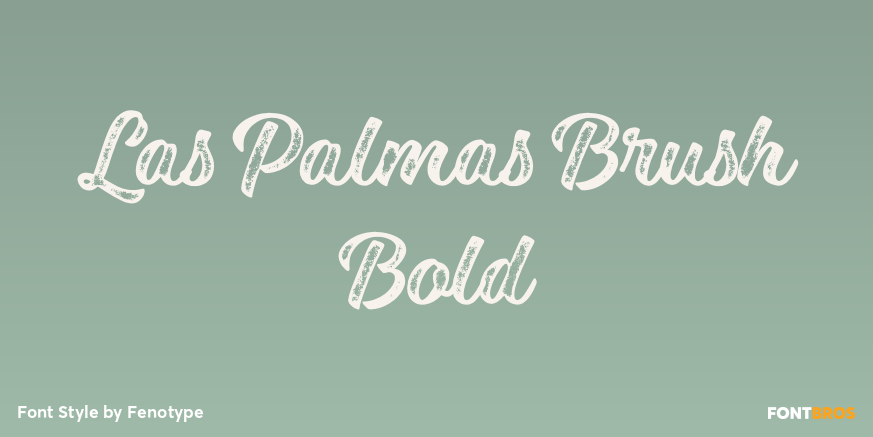 Las Palmas Brush Bold Poster