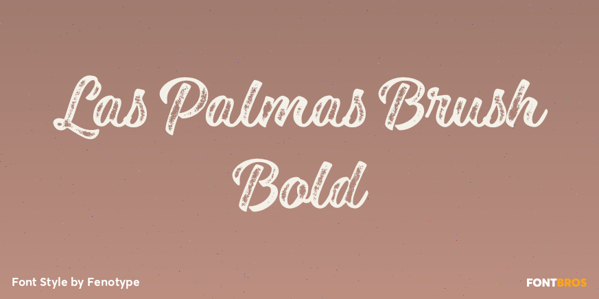 Las Palmas Brush Bold Poster