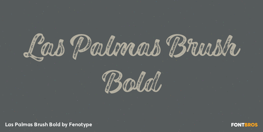 Las Palmas Brush Bold Poster