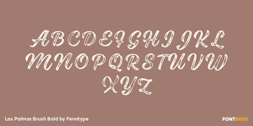 Las Palmas Brush Bold Font Poster #2