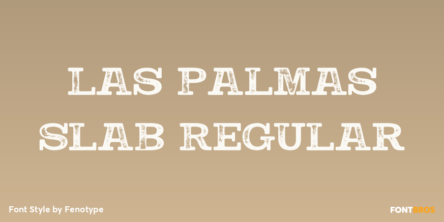 Las Palmas Slab Regular Poster
