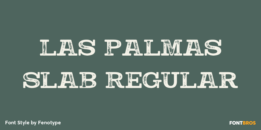 Las Palmas Slab Regular Poster