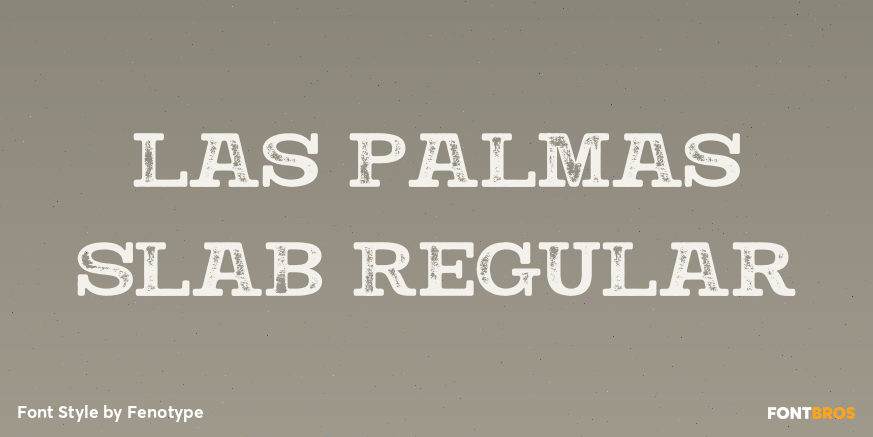 Las Palmas Slab Regular Poster