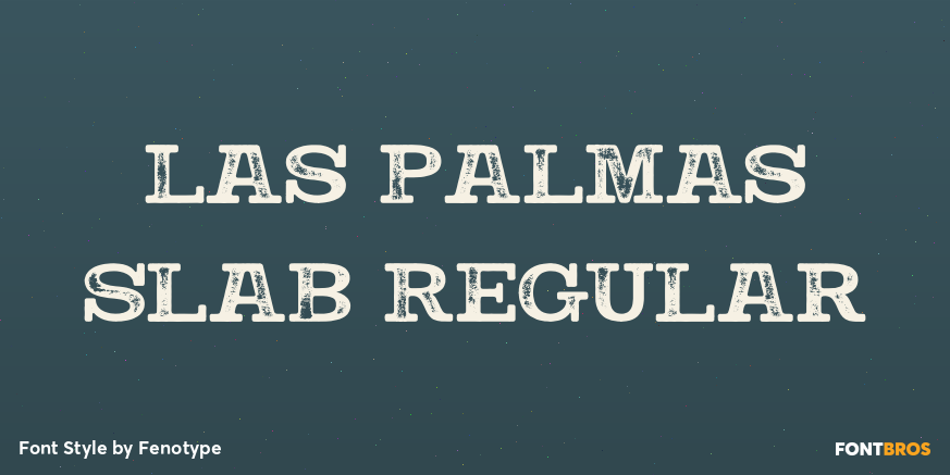Las Palmas Slab Regular Poster