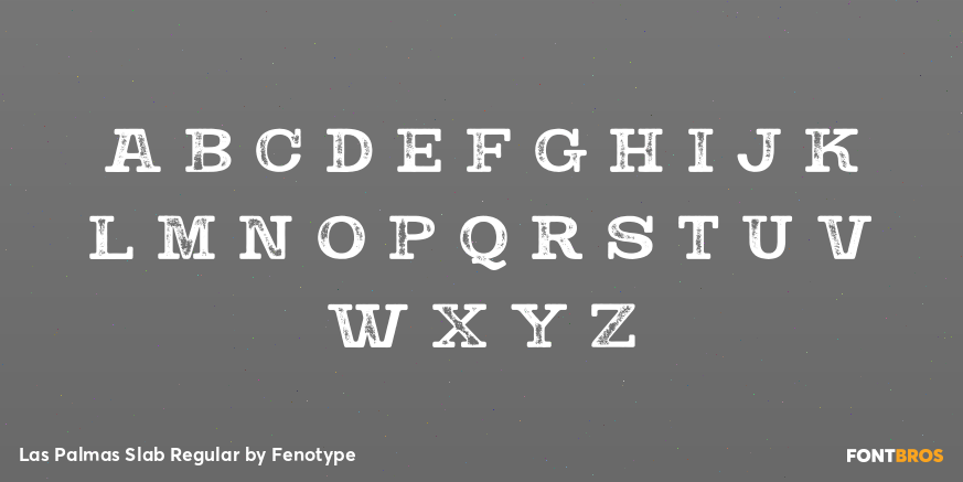 Las Palmas Slab Regular Font Poster #3