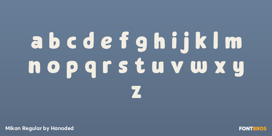 Mikan Regular Font Poster #1