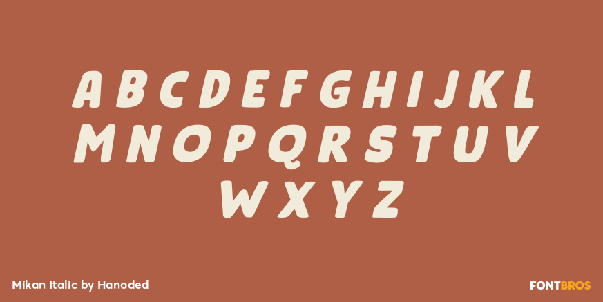 Mikan Italic Font Poster #1