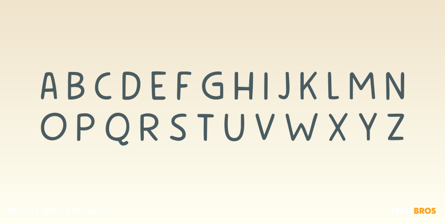 Mikan Light Font Poster #2