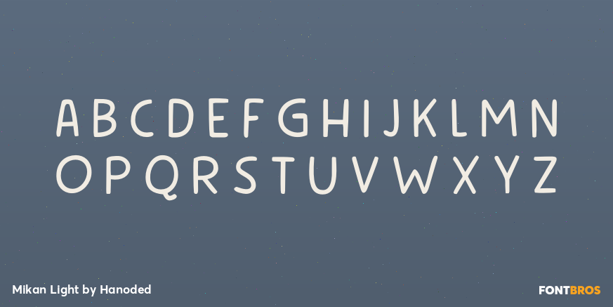 Mikan Light Font Poster #1