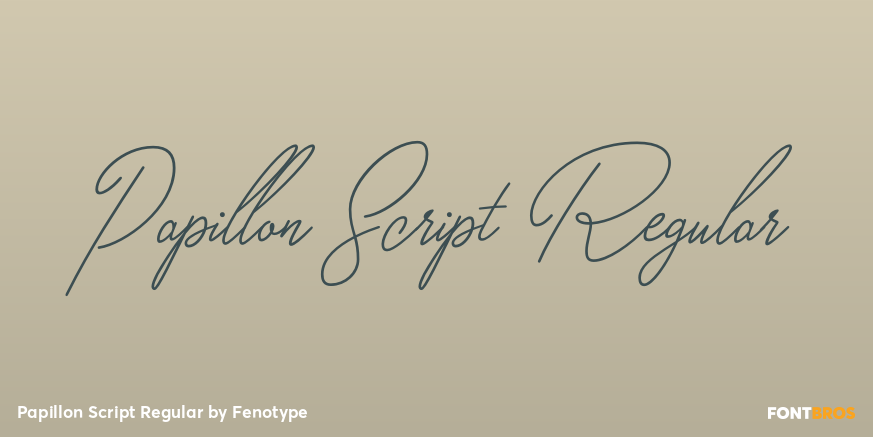 Papillon Script Regular Font Poster #1