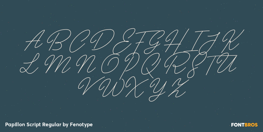 Papillon Script Regular Font Poster #2