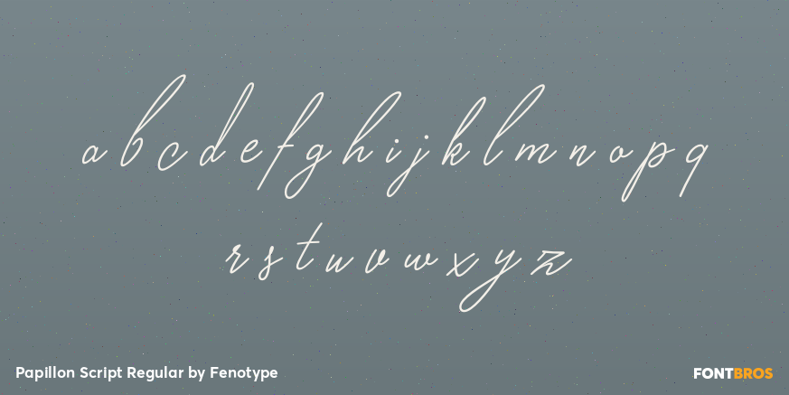 Papillon Script Regular Font Poster #3