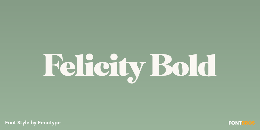Felicity Bold Font Poster #1