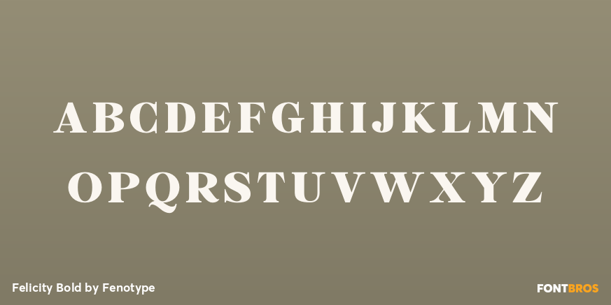 Felicity Bold Font Poster #1