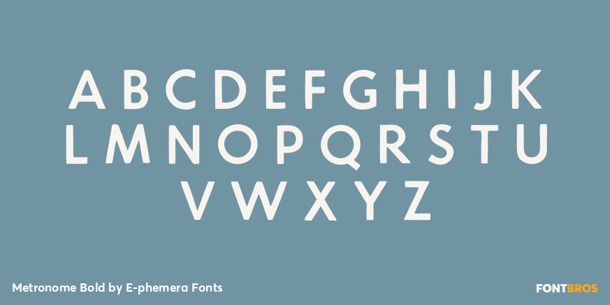 Metronome Bold Font Poster #2