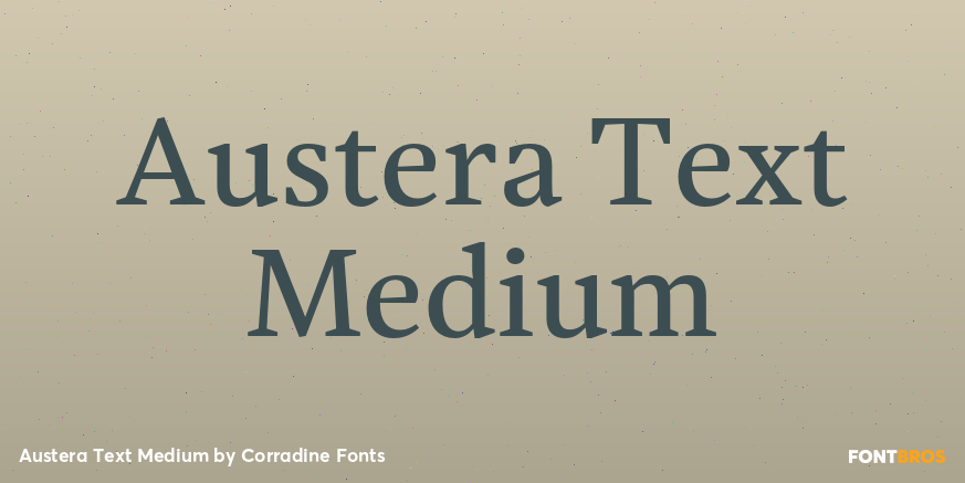 Austera Text Medium Font Poster #1