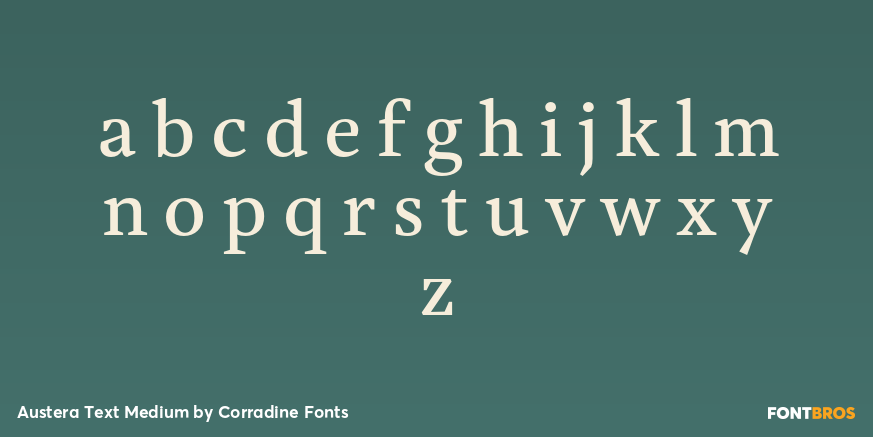 Austera Text Medium Font Poster #3