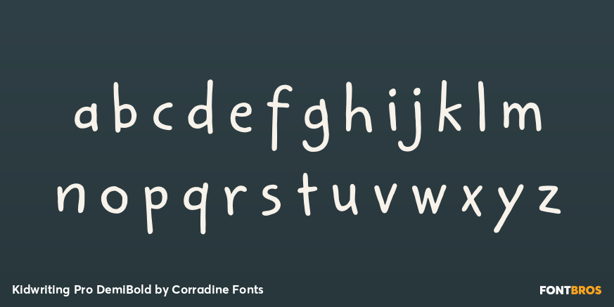 Kidwriting Pro DemiBold Font Poster #3