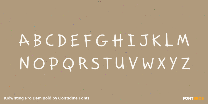 Kidwriting Pro DemiBold Font Poster #1