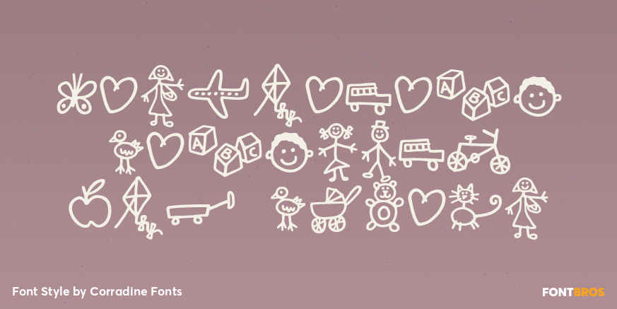 Kidwriting Dingbats Pro DemiBd Poster