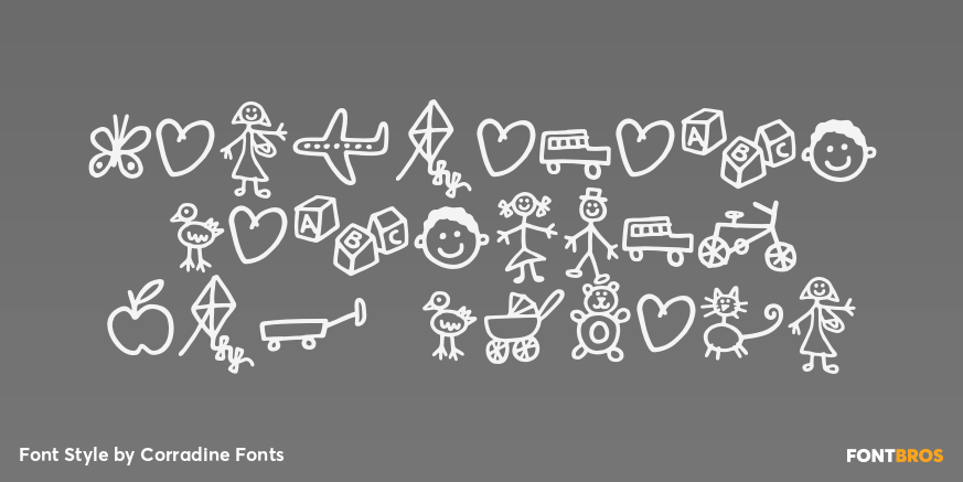 Kidwriting Dingbats Pro DemiBd Poster