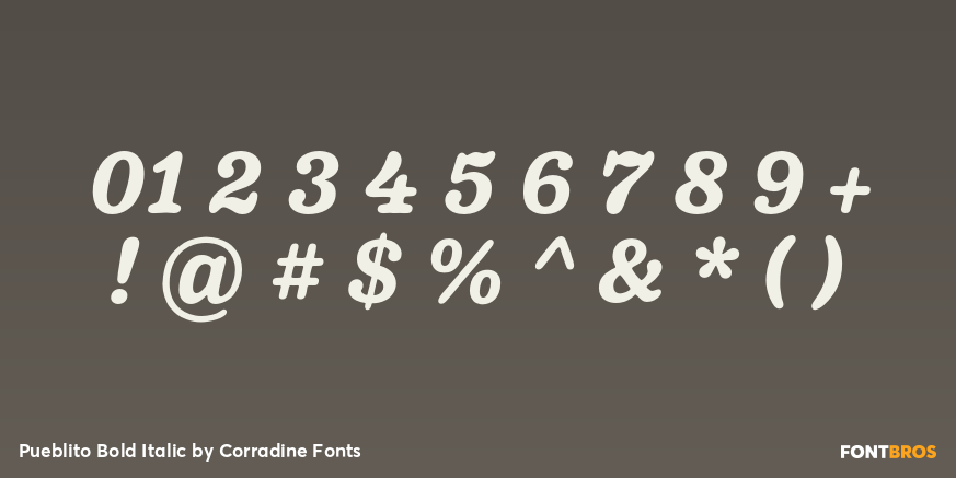 Pueblito Bold Italic Font Poster #1