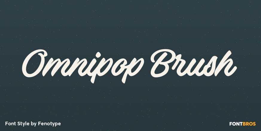 Omnipop Brush Font Poster #1