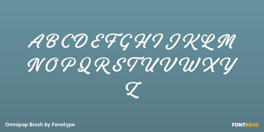 Omnipop Brush Font Poster #2