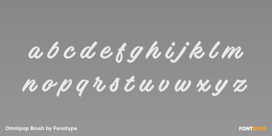 Omnipop Brush Font Poster #3