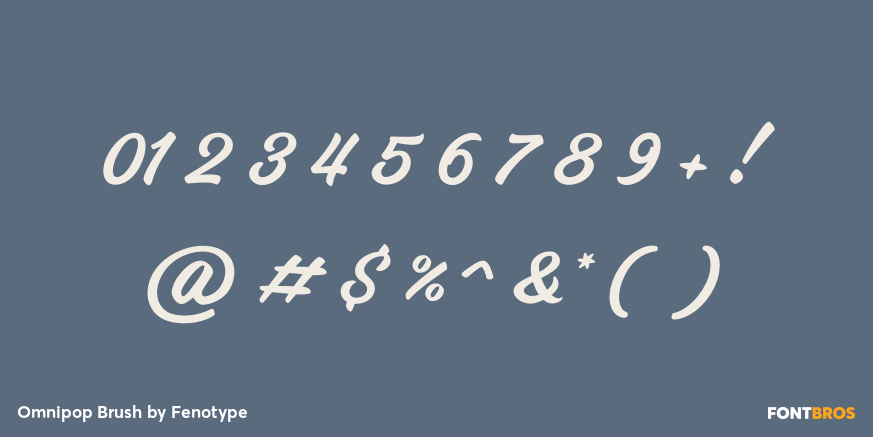 Omnipop Brush Font Poster #4