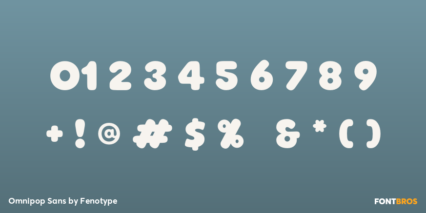 Omnipop Sans Font Poster #4