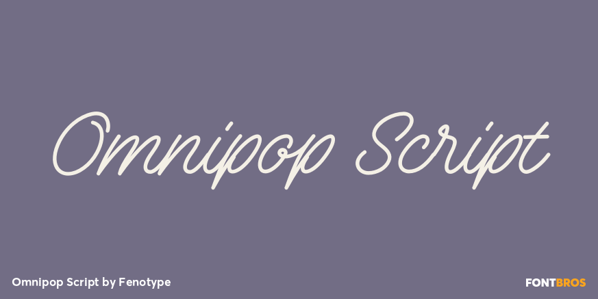 Omnipop Script Font Poster #1
