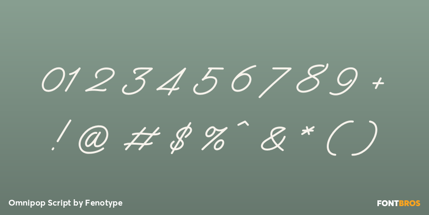 Omnipop Script Font Poster #4