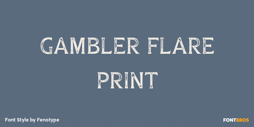 Gambler Flare Print Poster