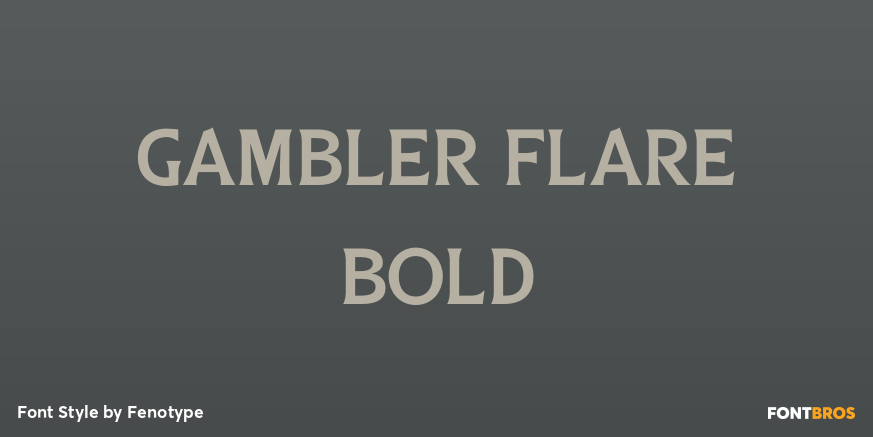Gambler Flare Bold Poster