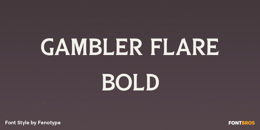 Gambler Flare Bold Poster