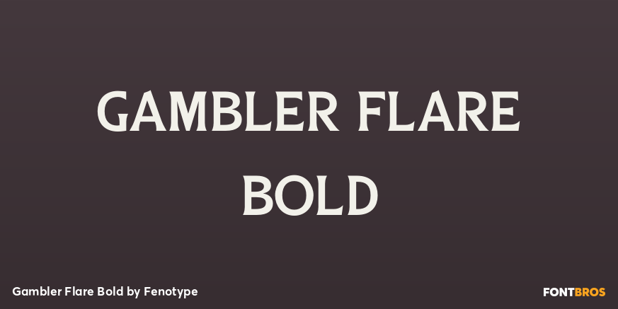 Gambler Flare Bold Poster