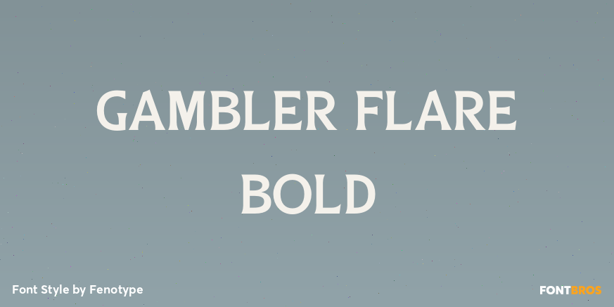 Gambler Flare Bold Poster